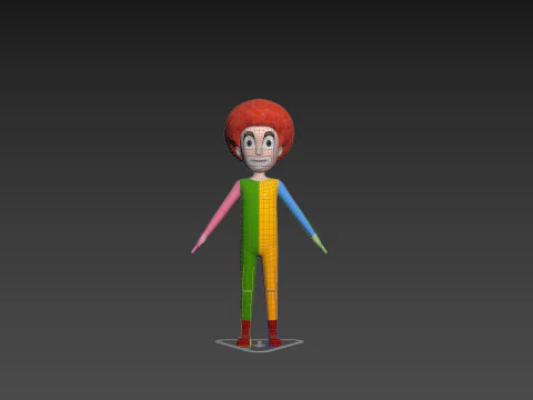 Character173 Rigged Clown 3D Model