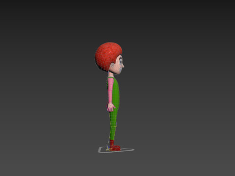 Character173 Rigged Clown Model 3D