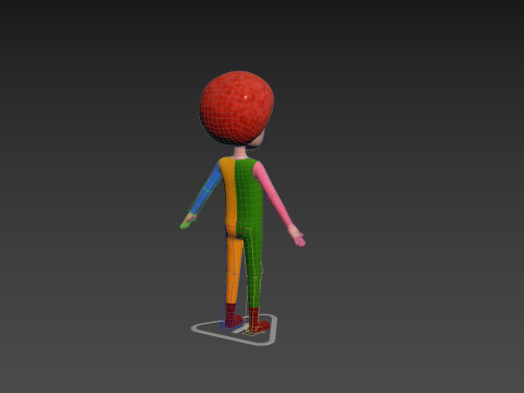 Character173 Rigged Clown Model 3D