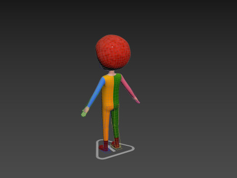 Character173 Rigged Clown Model 3D
