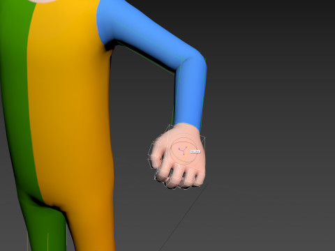 Character173 Rigged Clown Model 3D