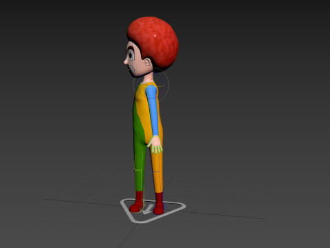 Character173 Rigged Clown Model 3D