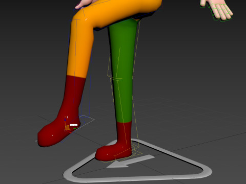 Character173 Rigged Clown Model 3D
