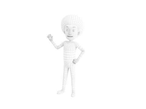 Character173 Rigged Clown Model 3D