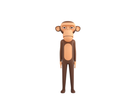 Character174 Rigged Monkey 3D Model