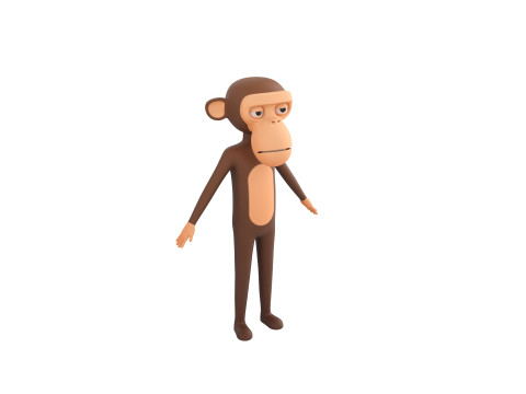 Character174 Rigged Monkey 3D Model