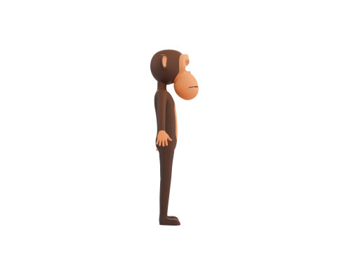 Character174 Rigged Monkey 3D Model