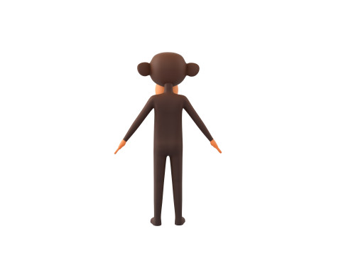 Character174 Rigged Monkey 3D Model