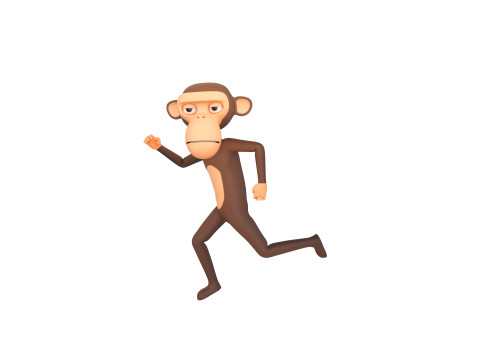 Character174 Rigged Monkey 3D Model