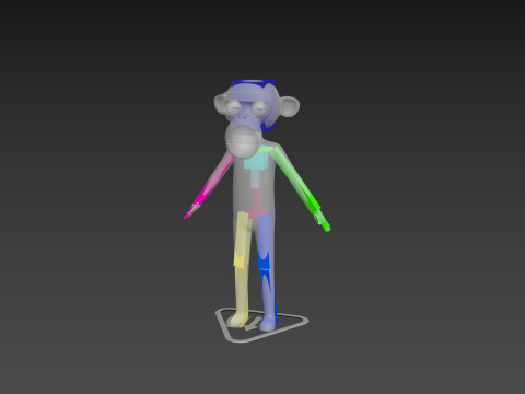 Character174 Rigged Monkey 3D Model