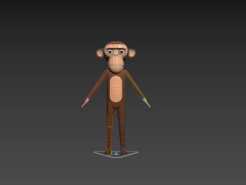 Character174 Rigged Monkey 3D Model