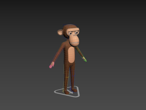 Character174 Rigged Monkey 3D Model