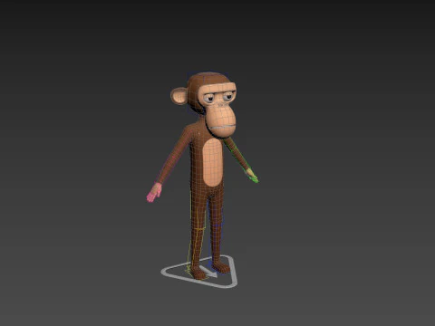 Character174 Rigged Monkey 3D Model