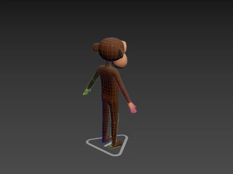 Character174 Rigged Monkey 3D Model