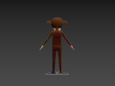 Character174 Rigged Monkey 3D Model
