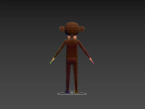 Character174 Rigged Monkey 3D Model