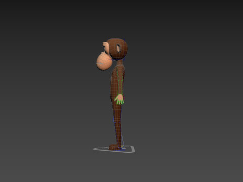 Character174 Rigged Monkey 3D Model