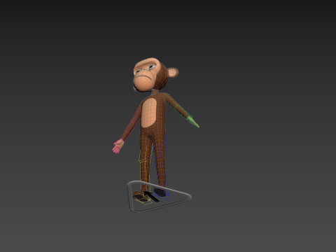 Character174 Rigged Monkey 3D Model