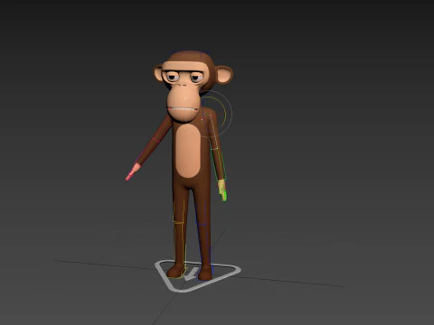 Character174 Rigged Monkey 3D Model