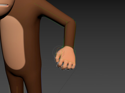 Character174 Rigged Monkey 3D Model