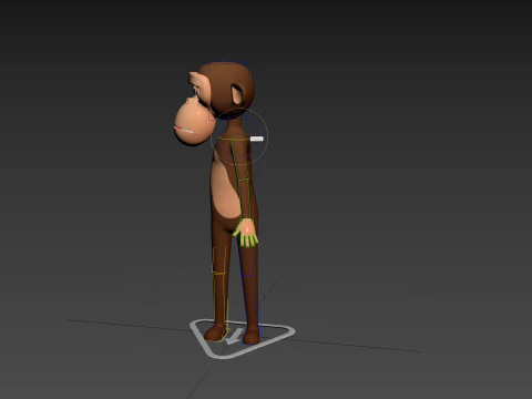 Character174 Rigged Monkey 3D Model