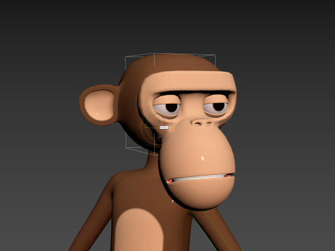 Character174 Rigged Monkey 3D Model