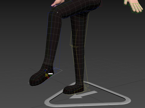 Character175 Rigged Fast Food Worker 3D Model