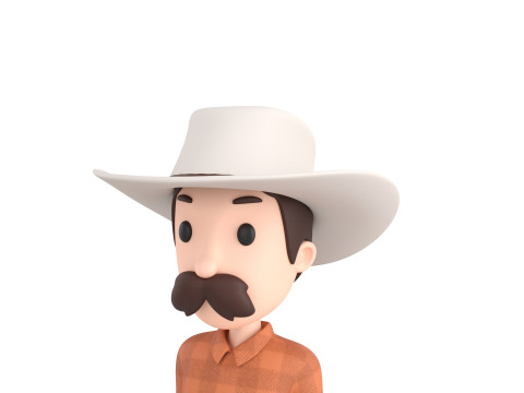 Character176 Rigged Cowboy 3D 模型