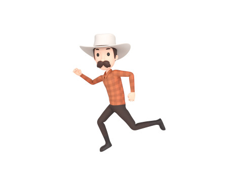 Character176 Rigged Cowboy 3D 模型