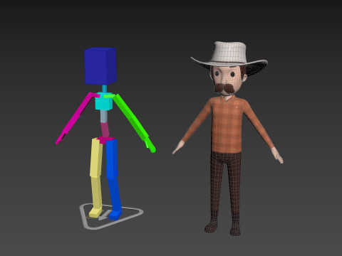 Character176 Rigged Cowboy 3D 模型
