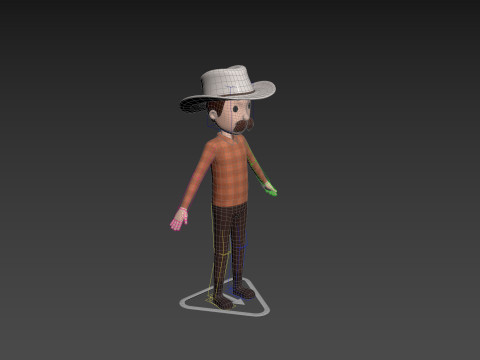 Character176 Rigged Cowboy 3D 模型
