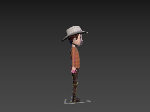 Character176 Rigged Cowboy 3D 模型