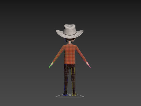 Character176 Rigged Cowboy 3D 模型