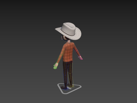 Character176 Rigged Cowboy 3D 模型