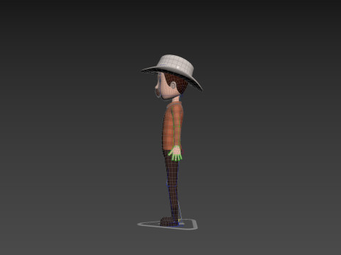 Character176 Rigged Cowboy 3D 模型