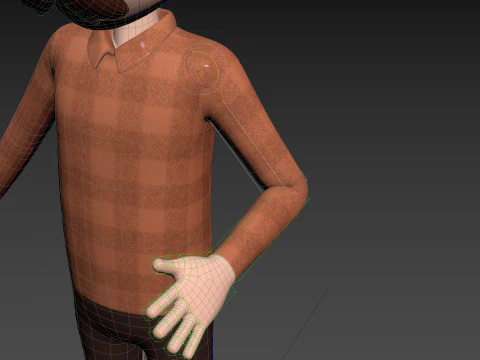 Character176 Rigged Cowboy 3D Model