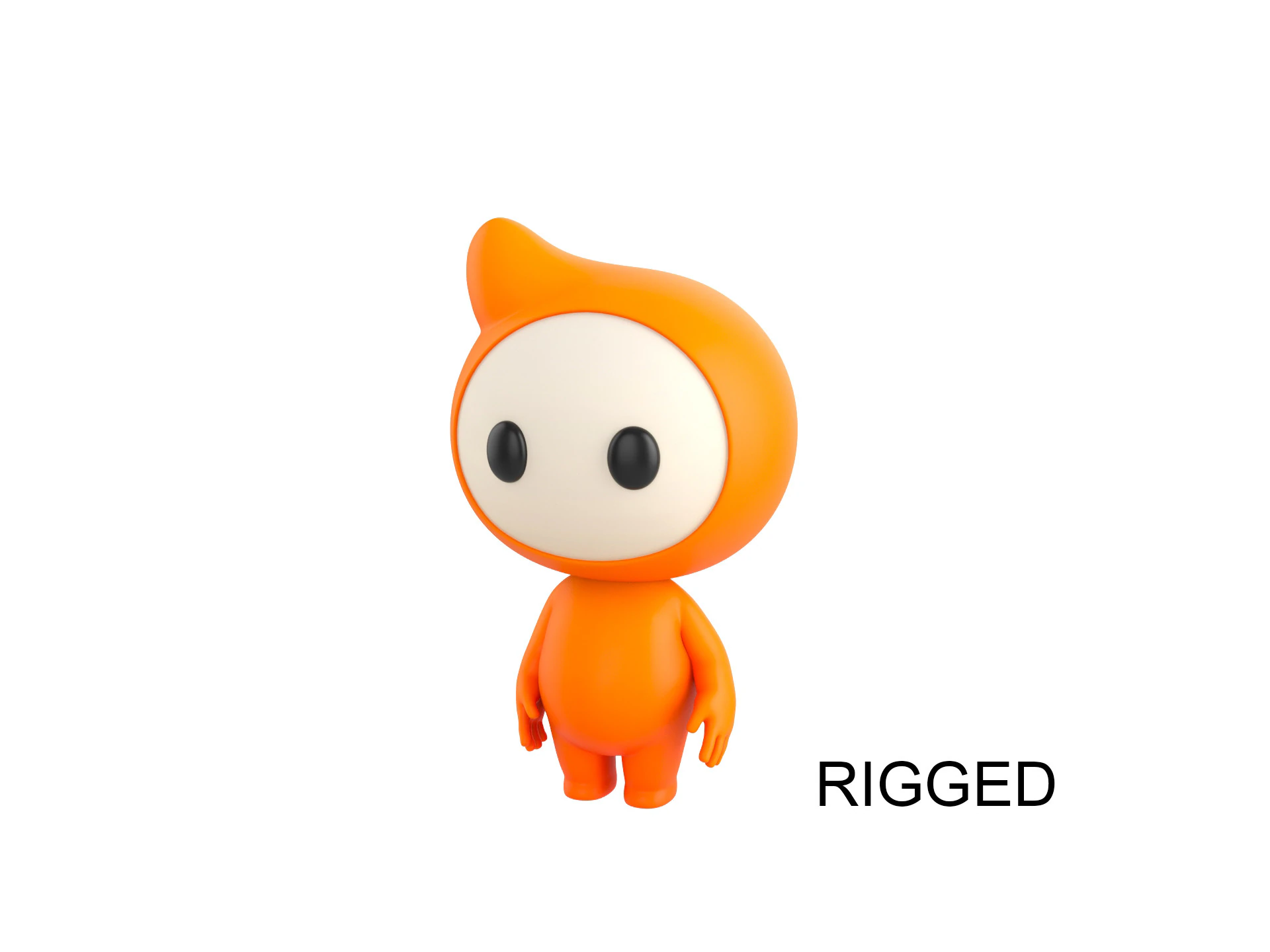 Character177 Rigged Mascot 3D Model .c4d .max .obj .3ds .fbx .stl .blend 