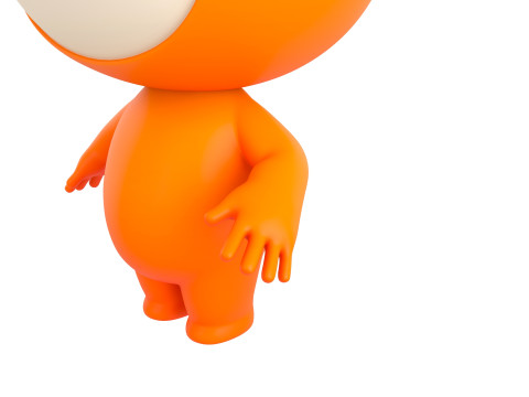 Character177 Rigged Mascot Model 3D