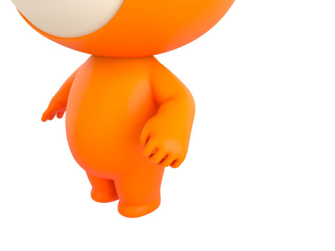 Character177 Rigged Mascot Model 3D