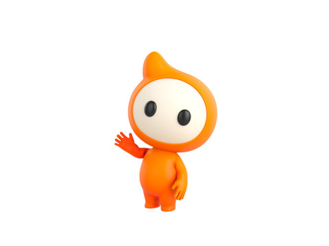 Character177 Rigged Mascot Model 3D