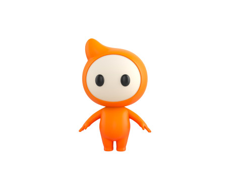 Character177 Rigged Mascot Model 3D