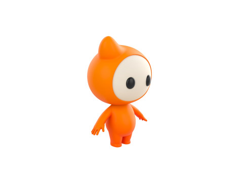 Character177 Rigged Mascot Model 3D