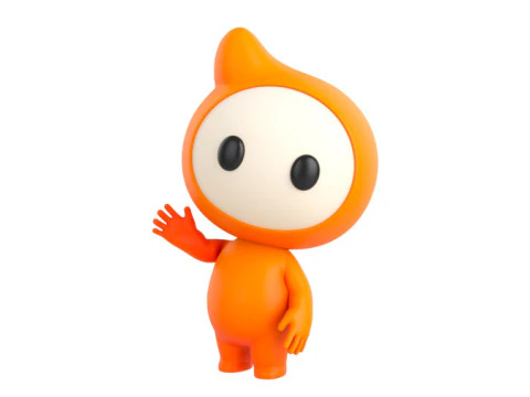 Character177 Rigged Mascot 3D Model