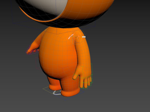 Character177 Rigged Mascot Model 3D