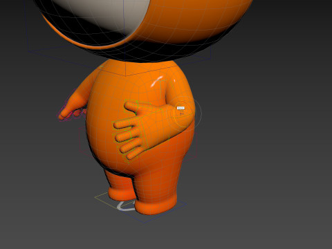 Character177 Rigged Mascot Model 3D