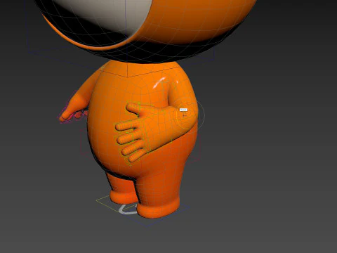 Character177 Rigged Mascot 3D Model
