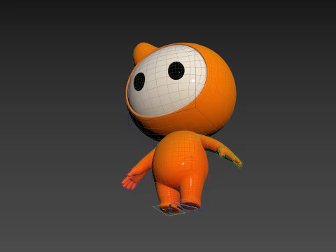 Character177 Rigged Mascot 3D Model