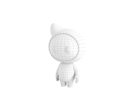 Character177 Rigged Mascot Model 3D
