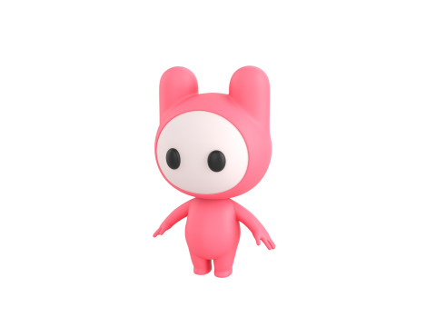 Character178 Rigged Mascot 3D Model