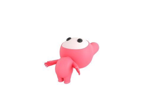 Character178 Rigged Mascot 3D Model